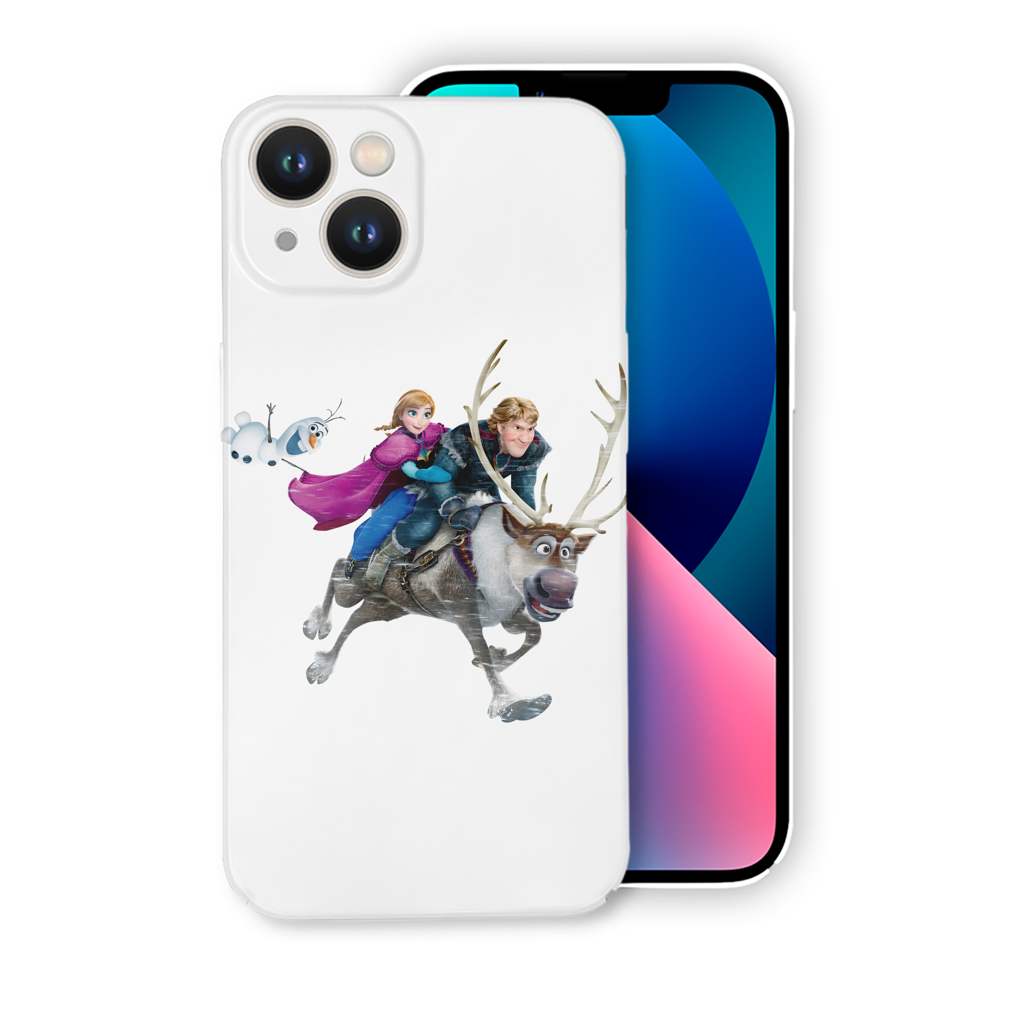 （画像用） アナと雪の女王 アンナ エルサ Frozen Anna Elsa 【iPhone 14シリーズ対応】ハードケース