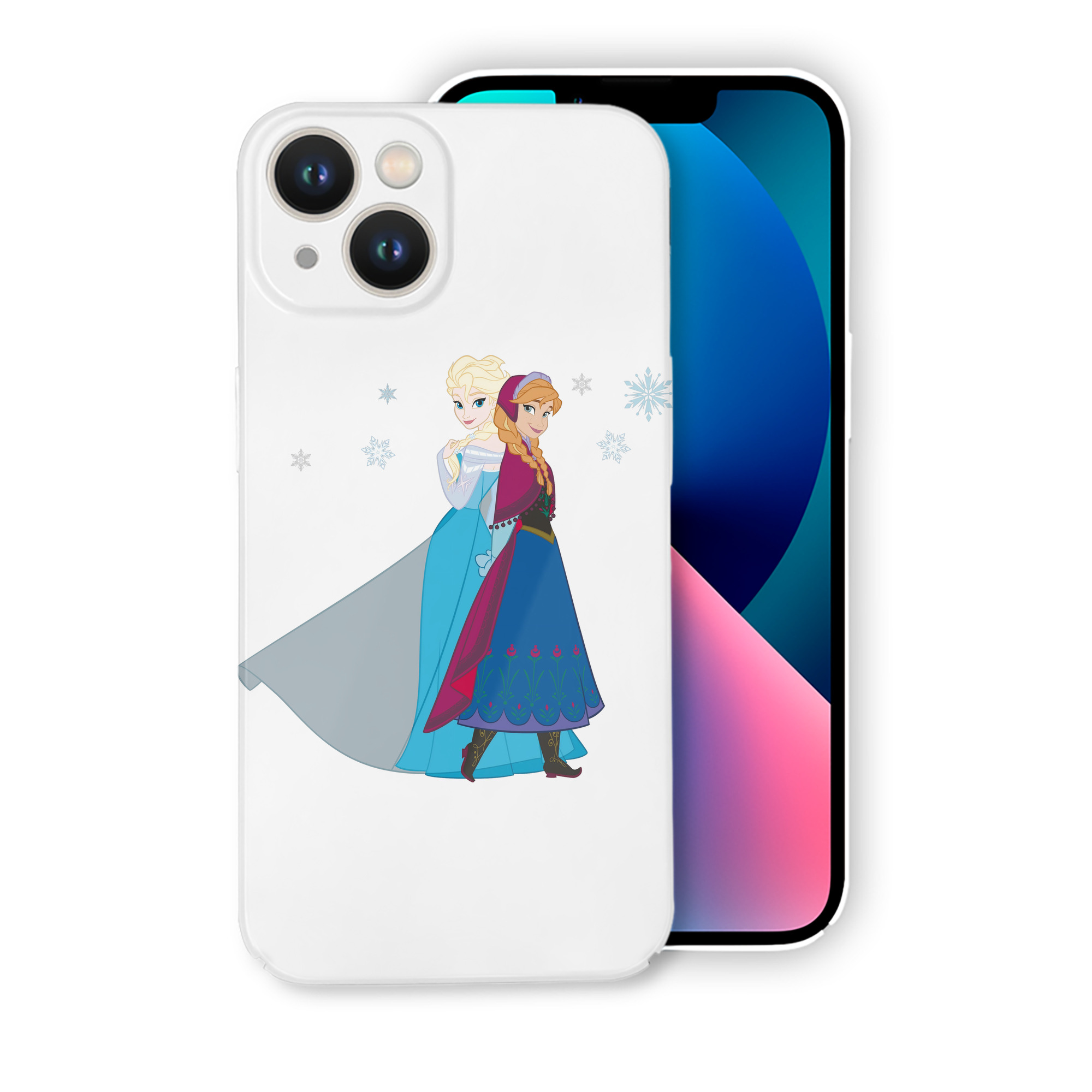 （画像用） アナと雪の女王 アンナ エルサ Frozen Anna Elsa 【iPhone 14シリーズ対応】ハードケース