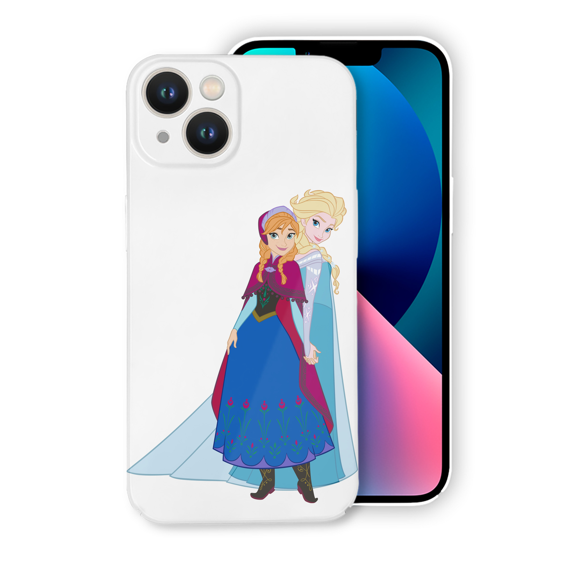 （画像用） アナと雪の女王 アンナ エルサ Frozen Anna Elsa 【iPhone 14シリーズ対応】ハードケース
