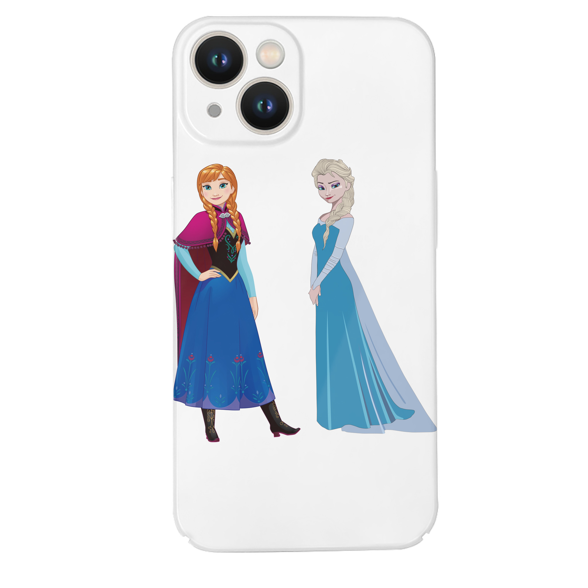 （画像用） アナと雪の女王 アンナ エルサ Frozen Anna Elsa 【iPhone 14シリーズ対応】ハードケース