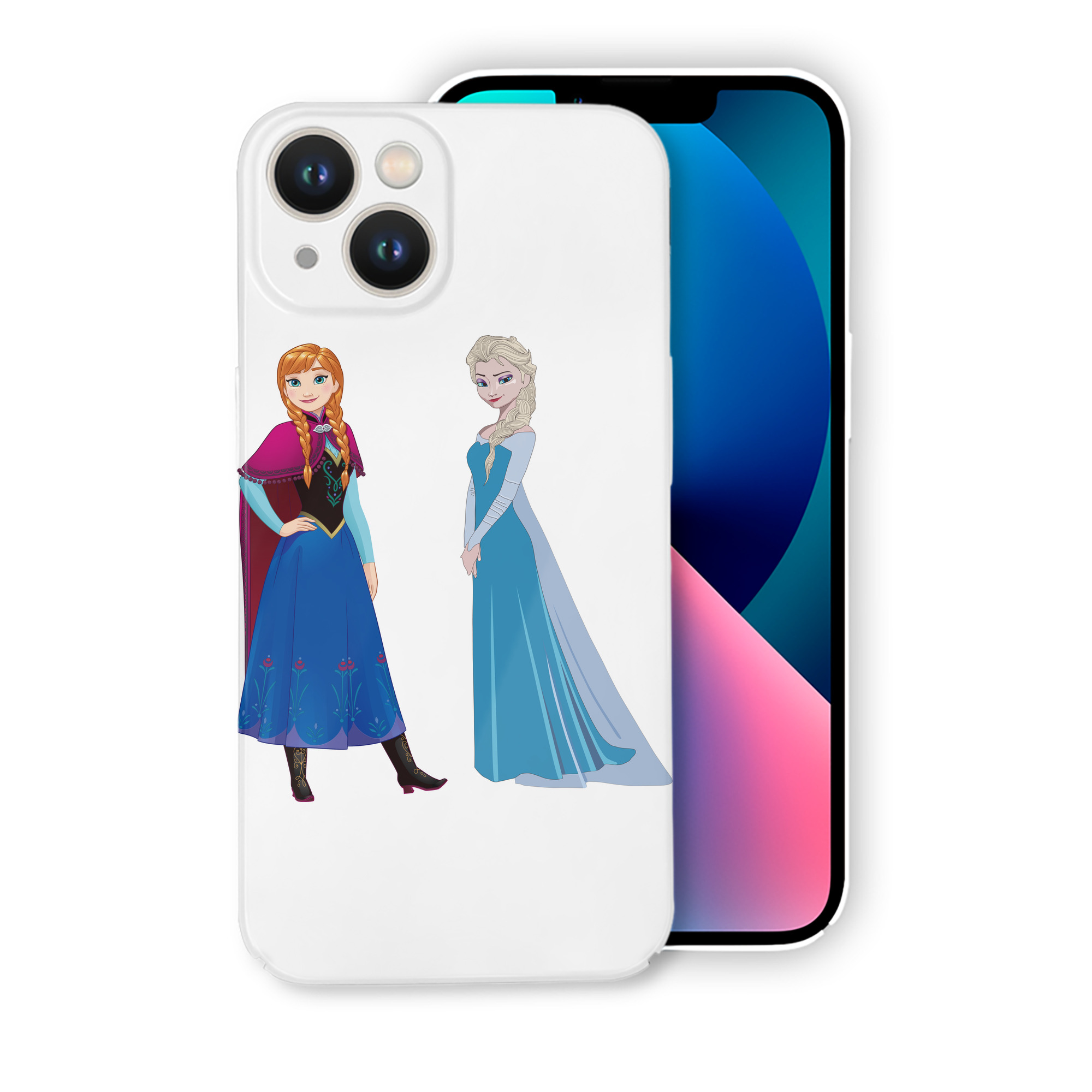 （画像用） アナと雪の女王 アンナ エルサ Frozen Anna Elsa 【iPhone 14シリーズ対応】ハードケース