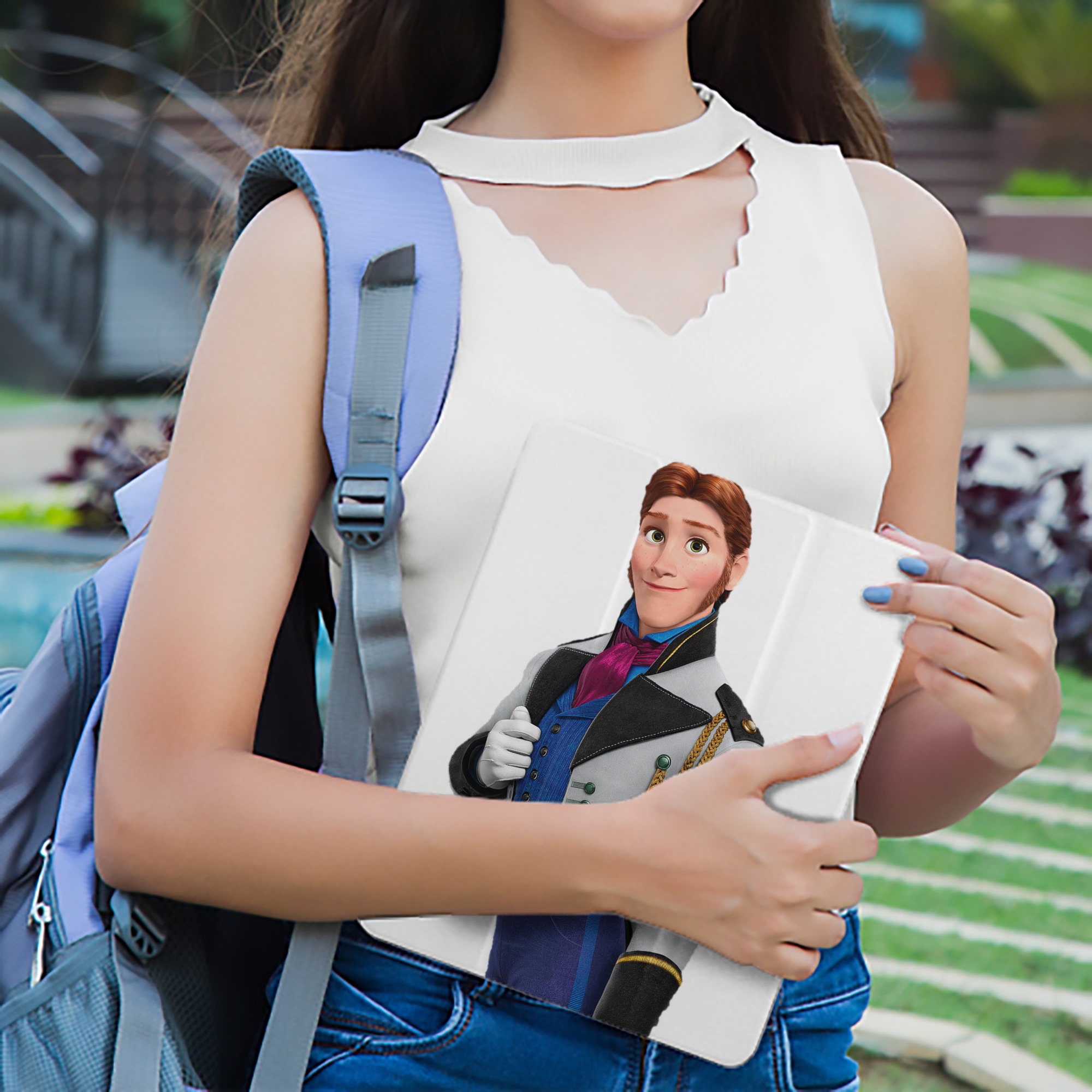 アナと雪の女王 アンナ エルサ Frozen Anna Elsa IPad ケース ペン収納付き 三つ折りスタンド PUレザー×シリコン 対応機種9.5/10.5/10.9インチ