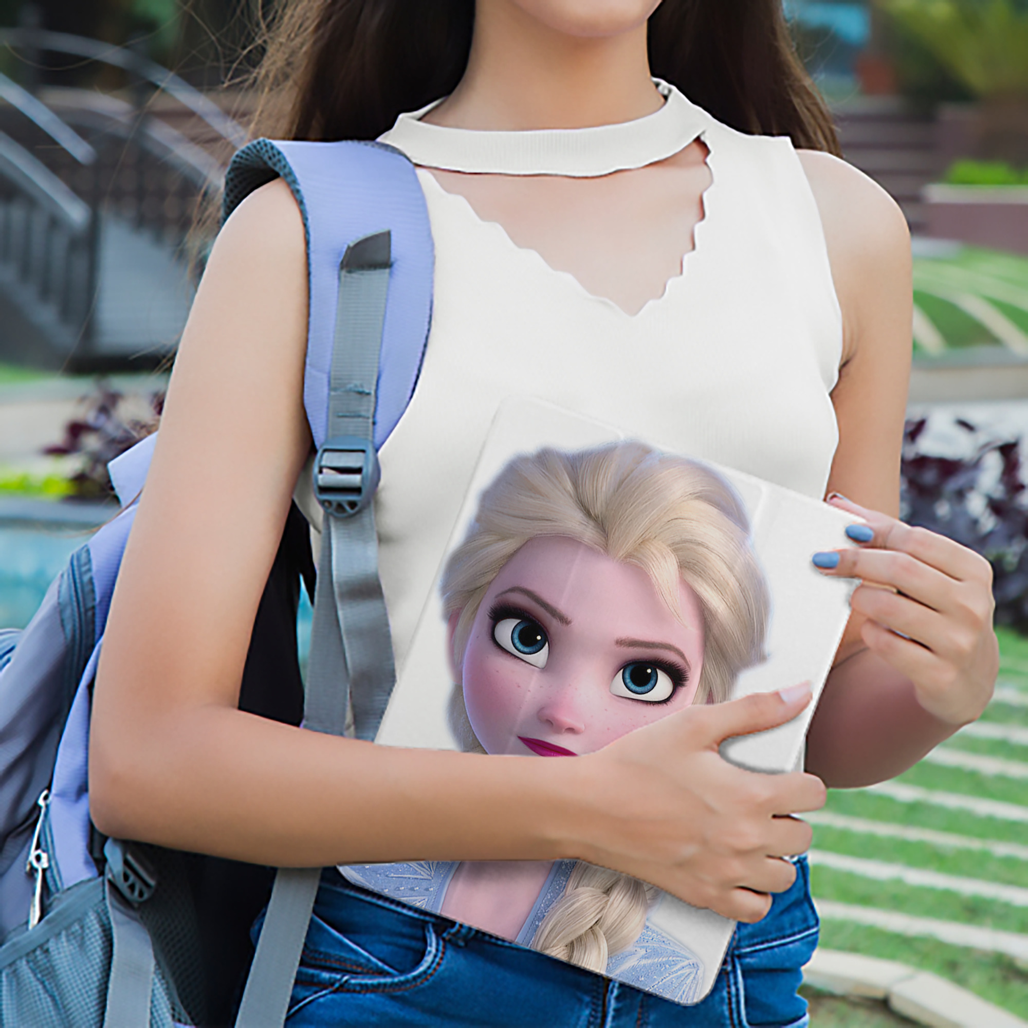 アナと雪の女王 アンナ エルサ Frozen Anna Elsa IPad ケース ペン収納付き 三つ折りスタンド PUレザー×シリコン 対応機種9.5/10.5/10.9インチ