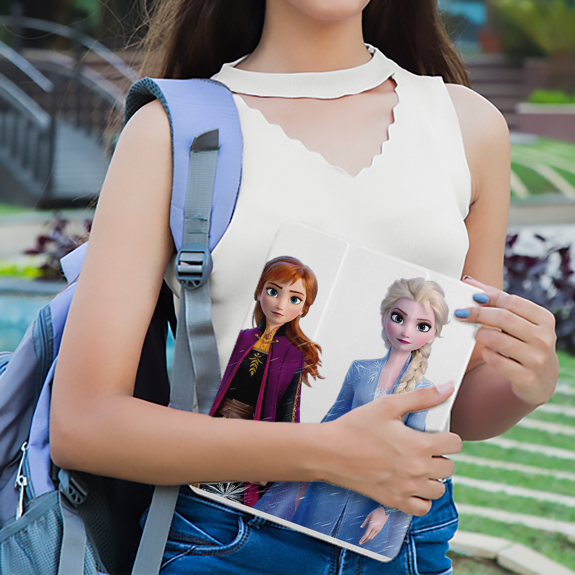 アナと雪の女王 アンナ エルサ Frozen Anna Elsa IPad ケース ペン収納付き 三つ折りスタンド PUレザー×シリコン 対応機種9.5/10.5/10.9インチ