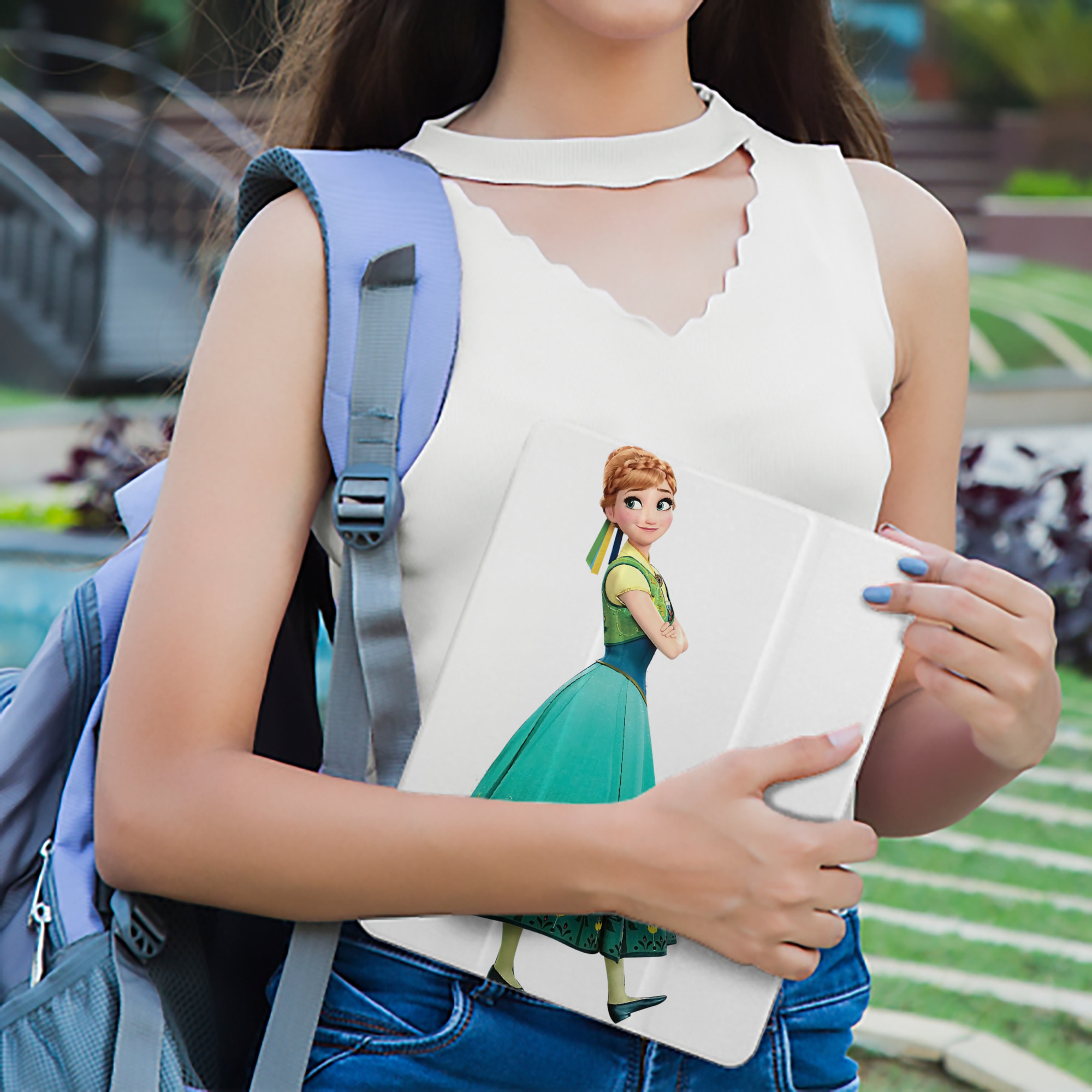 アナと雪の女王 アンナ エルサ Frozen Anna Elsa IPad ケース ペン収納付き 三つ折りスタンド PUレザー×シリコン 対応機種9.5/10.5/10.9インチ