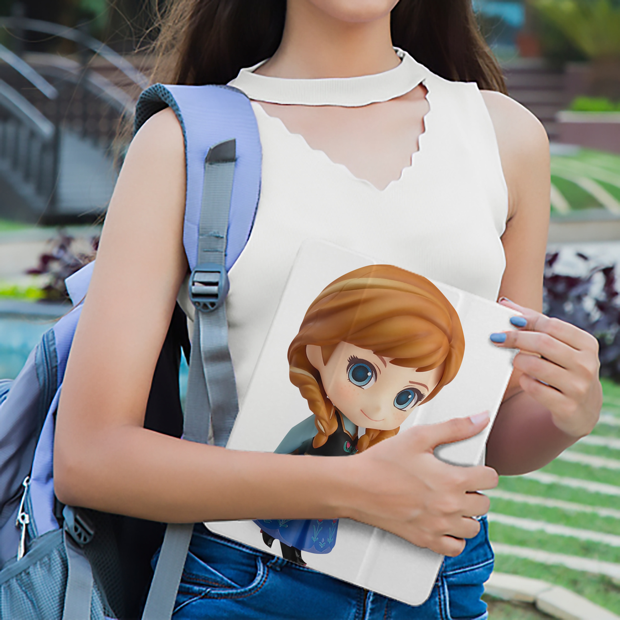 アナと雪の女王 アンナ エルサ Frozen Anna Elsa IPad ケース ペン収納付き 三つ折りスタンド PUレザー×シリコン 対応機種9.5/10.5/10.9インチ