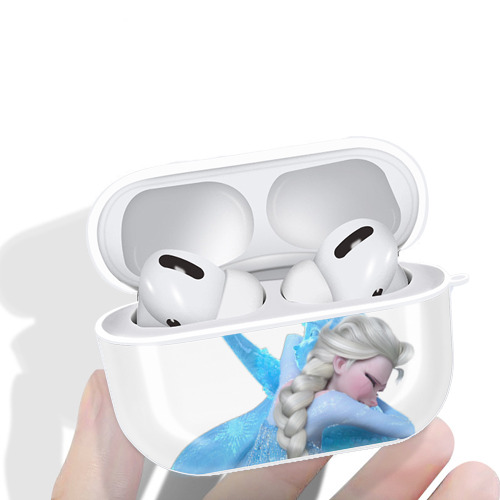 アナと雪の女王 アンナ エルサ Frozen Anna Elsa 【AirPods Pro用】ハードシェル保護ケース 耐衝撃・防指紋・カラビナ付き商品仕様