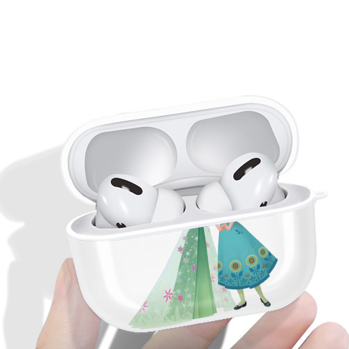 アナと雪の女王 アンナ エルサ Frozen Anna Elsa 【AirPods Pro用】ハードシェル保護ケース 耐衝撃・防指紋・カラビナ付き商品仕様