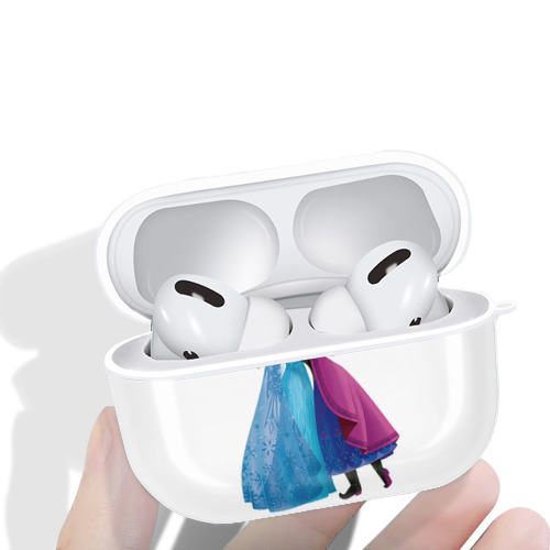 アナと雪の女王 アンナ エルサ Frozen Anna Elsa 【AirPods Pro用】ハードシェル保護ケース 耐衝撃・防指紋・カラビナ付き商品仕様