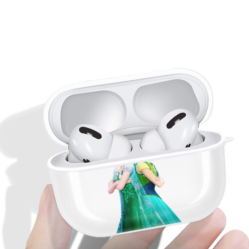 アナと雪の女王 アンナ エルサ Frozen Anna Elsa 【AirPods Pro用】ハードシェル保護ケース 耐衝撃・防指紋・カラビナ付き商品仕様