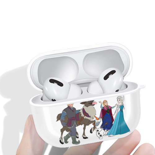 アナと雪の女王 アンナ エルサ Frozen Anna Elsa 【AirPods Pro用】ハードシェル保護ケース 耐衝撃・防指紋・カラビナ付き商品仕様