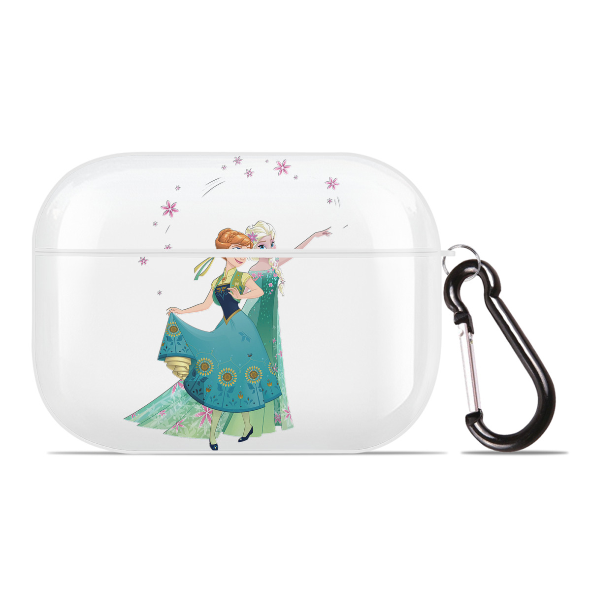 （画像用） アナと雪の女王 アンナ エルサ Frozen Anna Elsa 【AirPods Pro用】ハードシェル保護ケース 耐衝撃・防指紋・カラビナ付き商品仕様