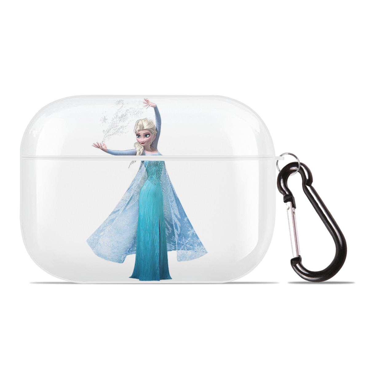 （画像用） アナと雪の女王 アンナ エルサ Frozen Anna Elsa 【AirPods Pro用】ハードシェル保護ケース 耐衝撃・防指紋・カラビナ付き商品仕様