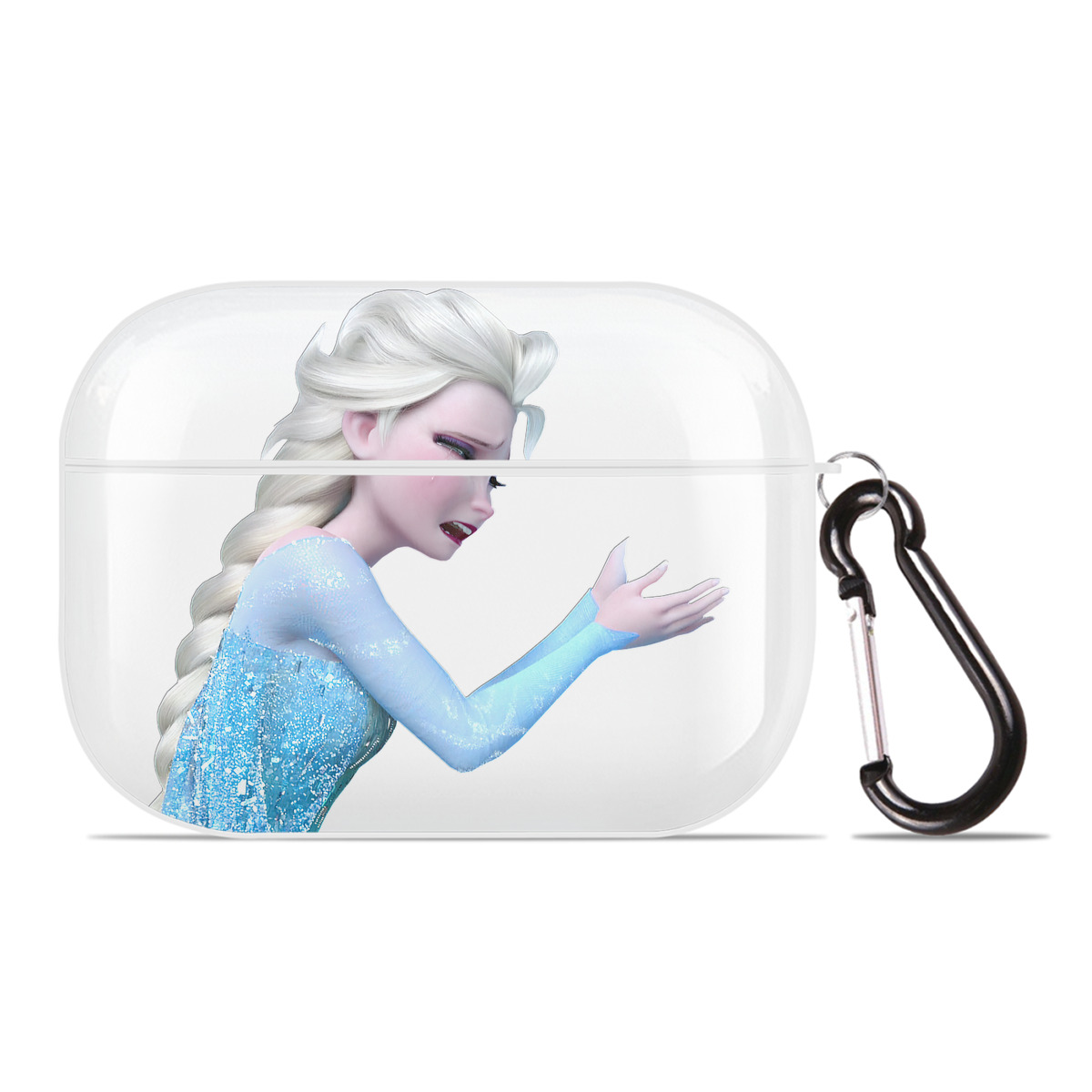（画像用） アナと雪の女王 アンナ エルサ Frozen Anna Elsa 【AirPods Pro用】ハードシェル保護ケース 耐衝撃・防指紋・カラビナ付き商品仕様