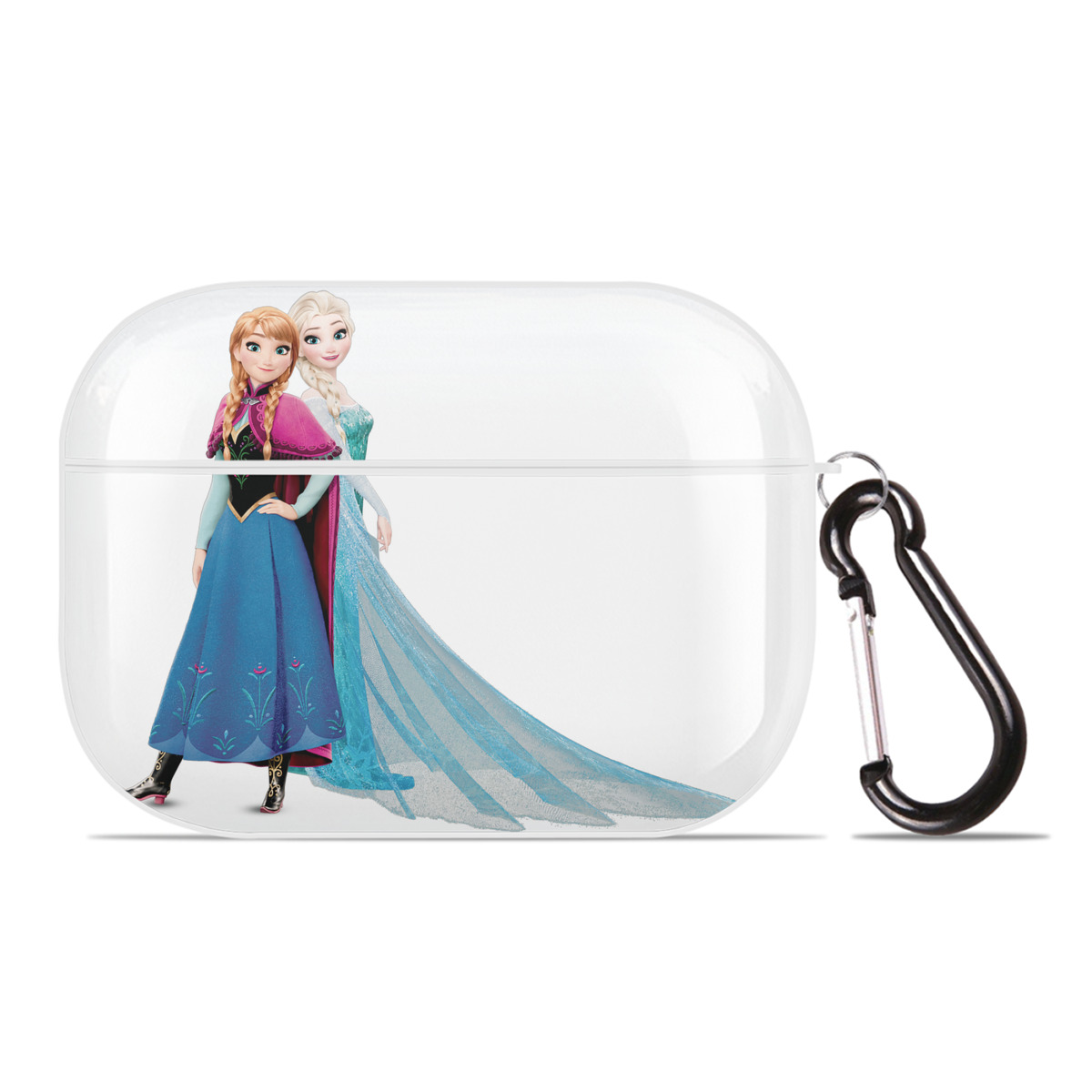 （画像用） アナと雪の女王 アンナ エルサ Frozen Anna Elsa 【AirPods Pro用】ハードシェル保護ケース 耐衝撃・防指紋・カラビナ付き商品仕様