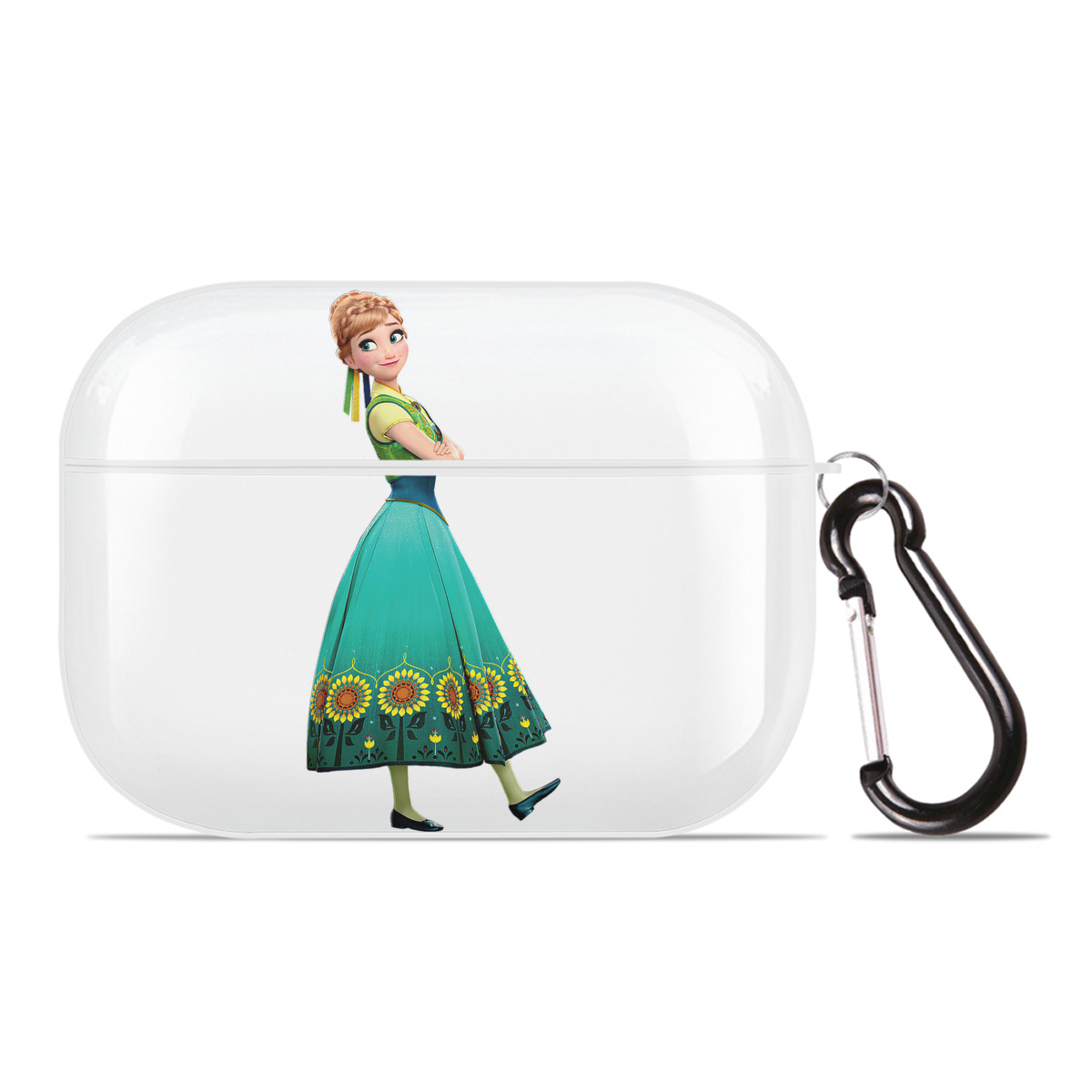 （画像用） アナと雪の女王 アンナ エルサ Frozen Anna Elsa 【AirPods Pro用】ハードシェル保護ケース 耐衝撃・防指紋・カラビナ付き商品仕様