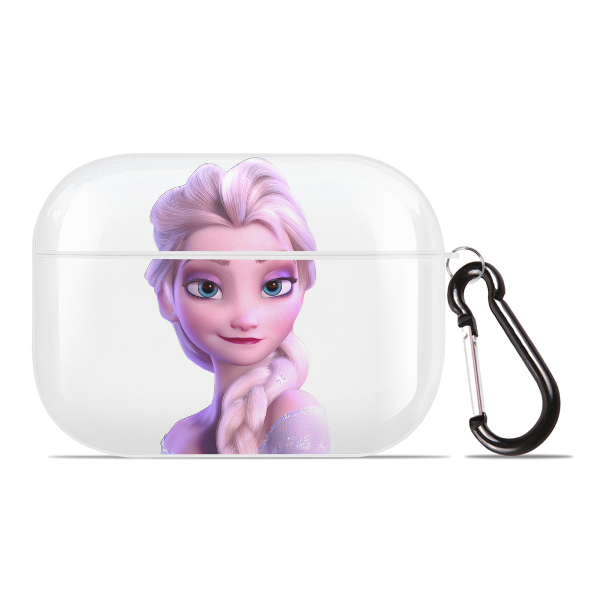 （画像用） アナと雪の女王 アンナ エルサ Frozen Anna Elsa 【AirPods Pro用】ハードシェル保護ケース 耐衝撃・防指紋・カラビナ付き商品仕様