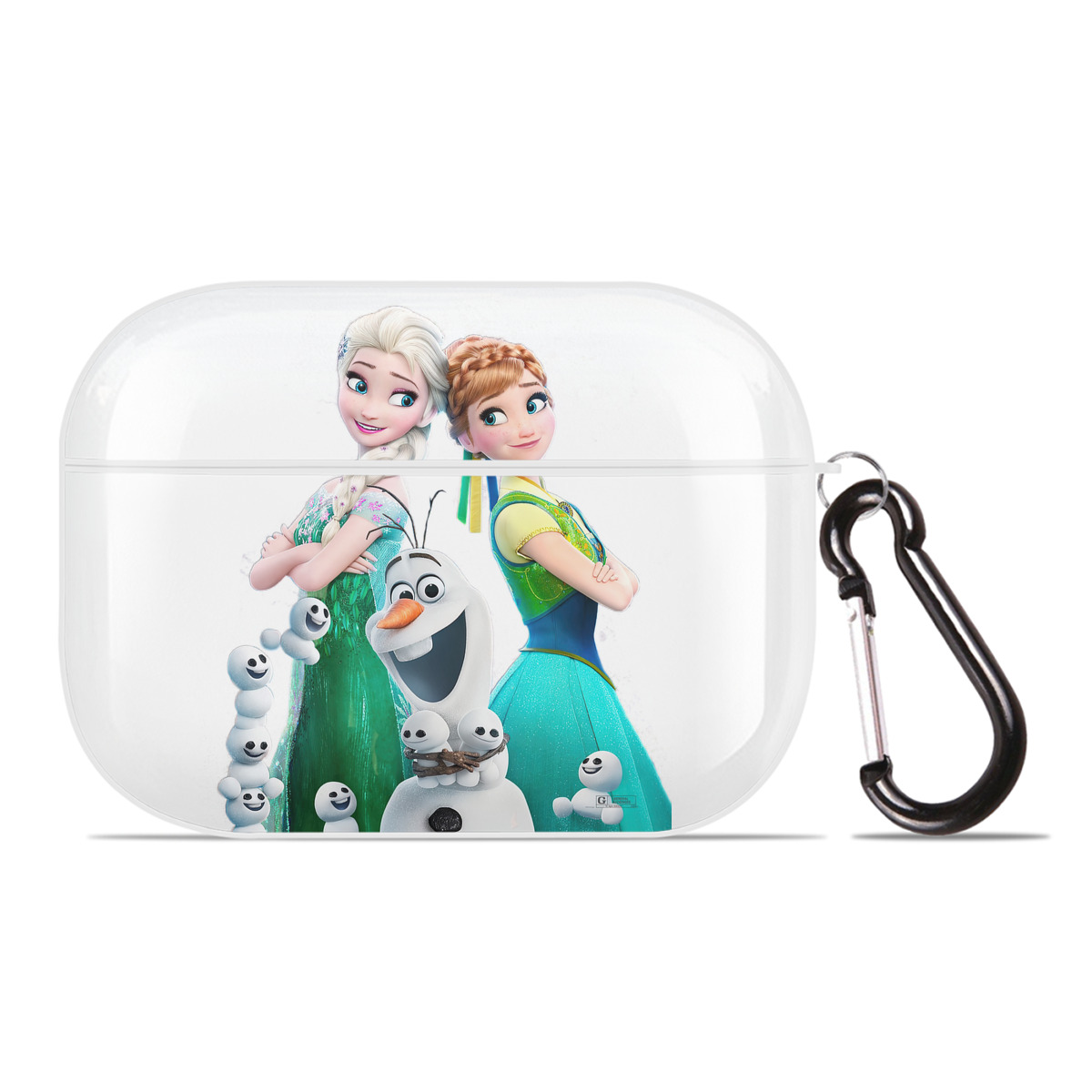 （画像用） アナと雪の女王 アンナ エルサ Frozen Anna Elsa 【AirPods Pro用】ハードシェル保護ケース 耐衝撃・防指紋・カラビナ付き商品仕様
