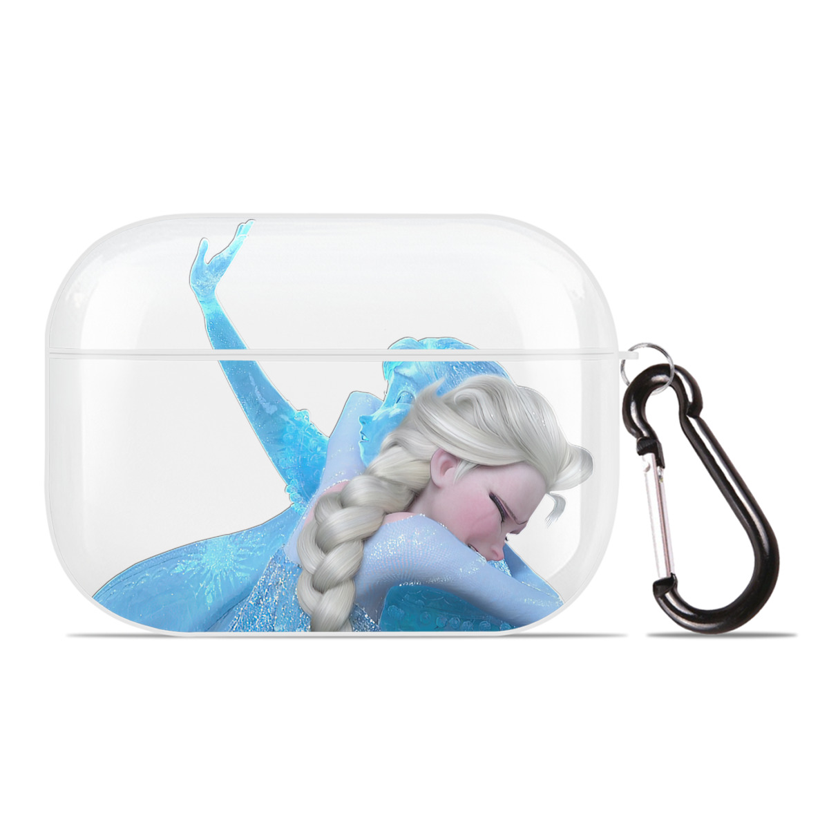 （画像用） アナと雪の女王 アンナ エルサ Frozen Anna Elsa 【AirPods Pro用】ハードシェル保護ケース 耐衝撃・防指紋・カラビナ付き商品仕様