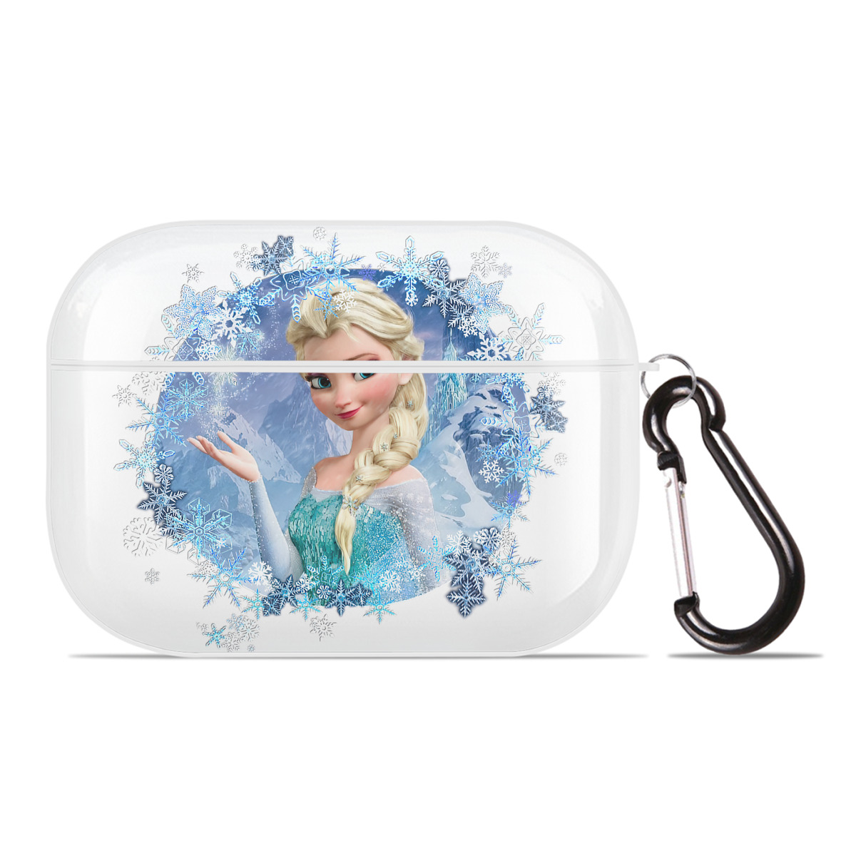 （画像用） アナと雪の女王 アンナ エルサ Frozen Anna Elsa 【AirPods Pro用】ハードシェル保護ケース 耐衝撃・防指紋・カラビナ付き商品仕様