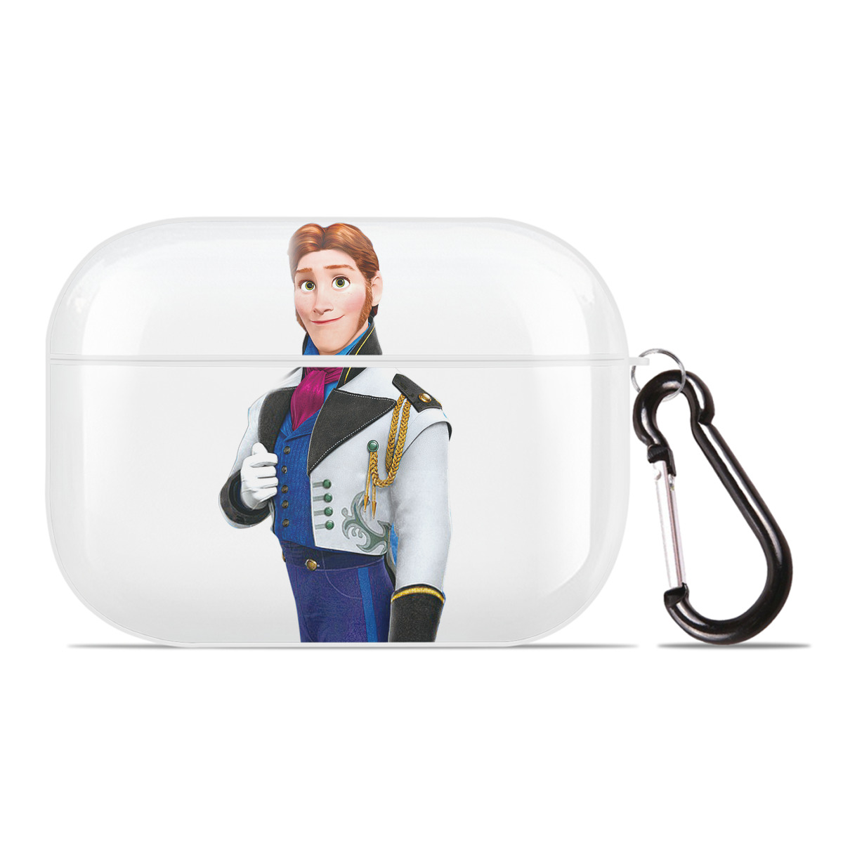 （画像用） アナと雪の女王 アンナ エルサ Frozen Anna Elsa 【AirPods Pro用】ハードシェル保護ケース 耐衝撃・防指紋・カラビナ付き商品仕様