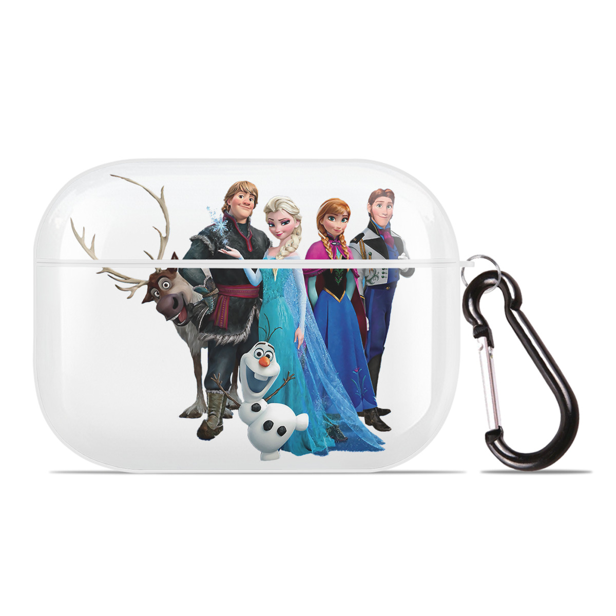 （画像用） アナと雪の女王 アンナ エルサ Frozen Anna Elsa 【AirPods Pro用】ハードシェル保護ケース 耐衝撃・防指紋・カラビナ付き商品仕様