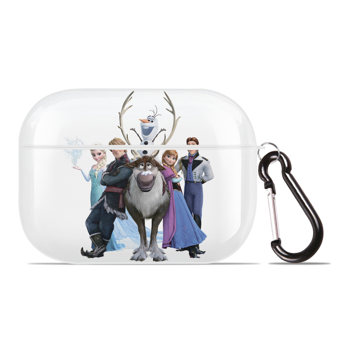 （画像用） アナと雪の女王 アンナ エルサ Frozen Anna Elsa 【AirPods Pro用】ハードシェル保護ケース 耐衝撃・防指紋・カラビナ付き商品仕様