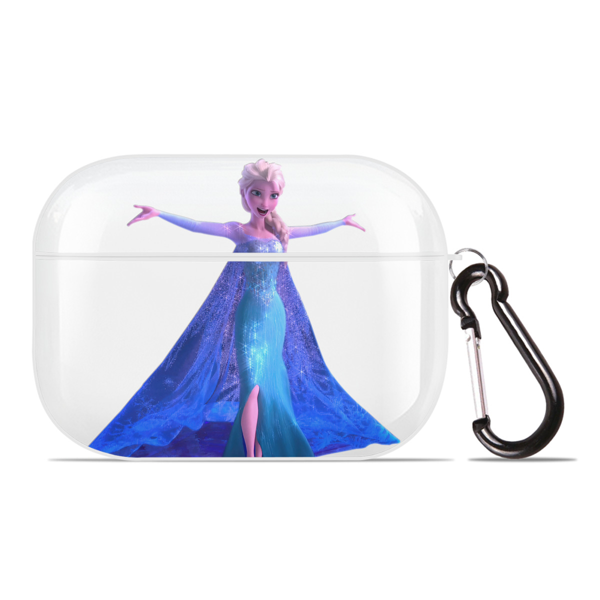 （画像用） アナと雪の女王 アンナ エルサ Frozen Anna Elsa 【AirPods Pro用】ハードシェル保護ケース 耐衝撃・防指紋・カラビナ付き商品仕様