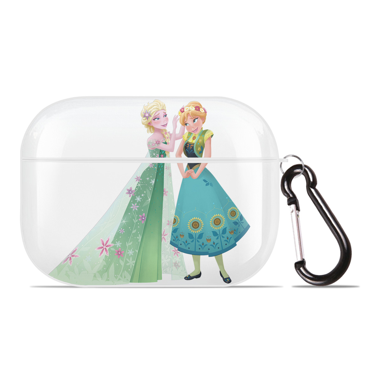 （画像用） アナと雪の女王 アンナ エルサ Frozen Anna Elsa 【AirPods Pro用】ハードシェル保護ケース 耐衝撃・防指紋・カラビナ付き商品仕様