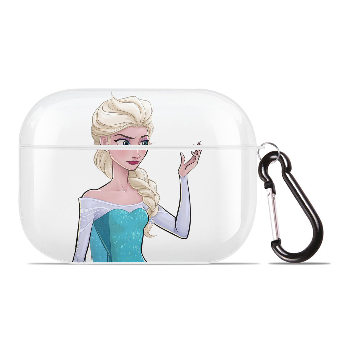 （画像用） アナと雪の女王 アンナ エルサ Frozen Anna Elsa 【AirPods Pro用】ハードシェル保護ケース 耐衝撃・防指紋・カラビナ付き商品仕様