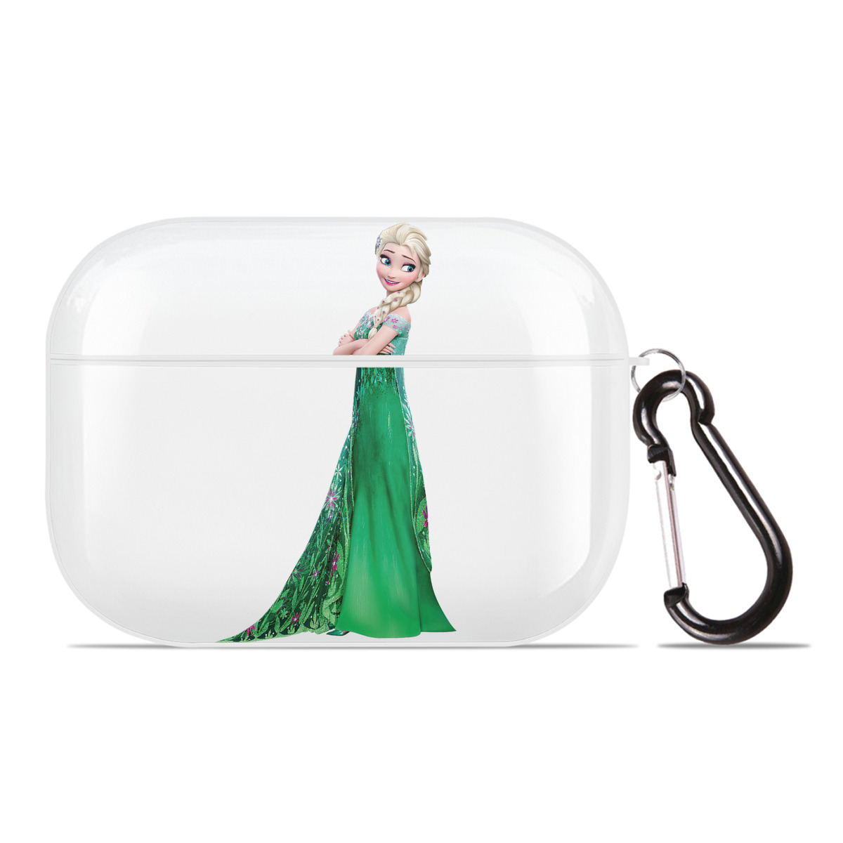 （画像用） アナと雪の女王 アンナ エルサ Frozen Anna Elsa 【AirPods Pro用】ハードシェル保護ケース 耐衝撃・防指紋・カラビナ付き商品仕様