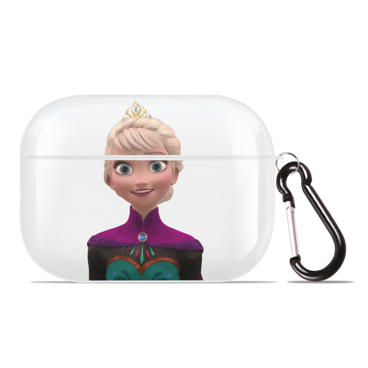 （画像用） アナと雪の女王 アンナ エルサ Frozen Anna Elsa 【AirPods Pro用】ハードシェル保護ケース 耐衝撃・防指紋・カラビナ付き商品仕様