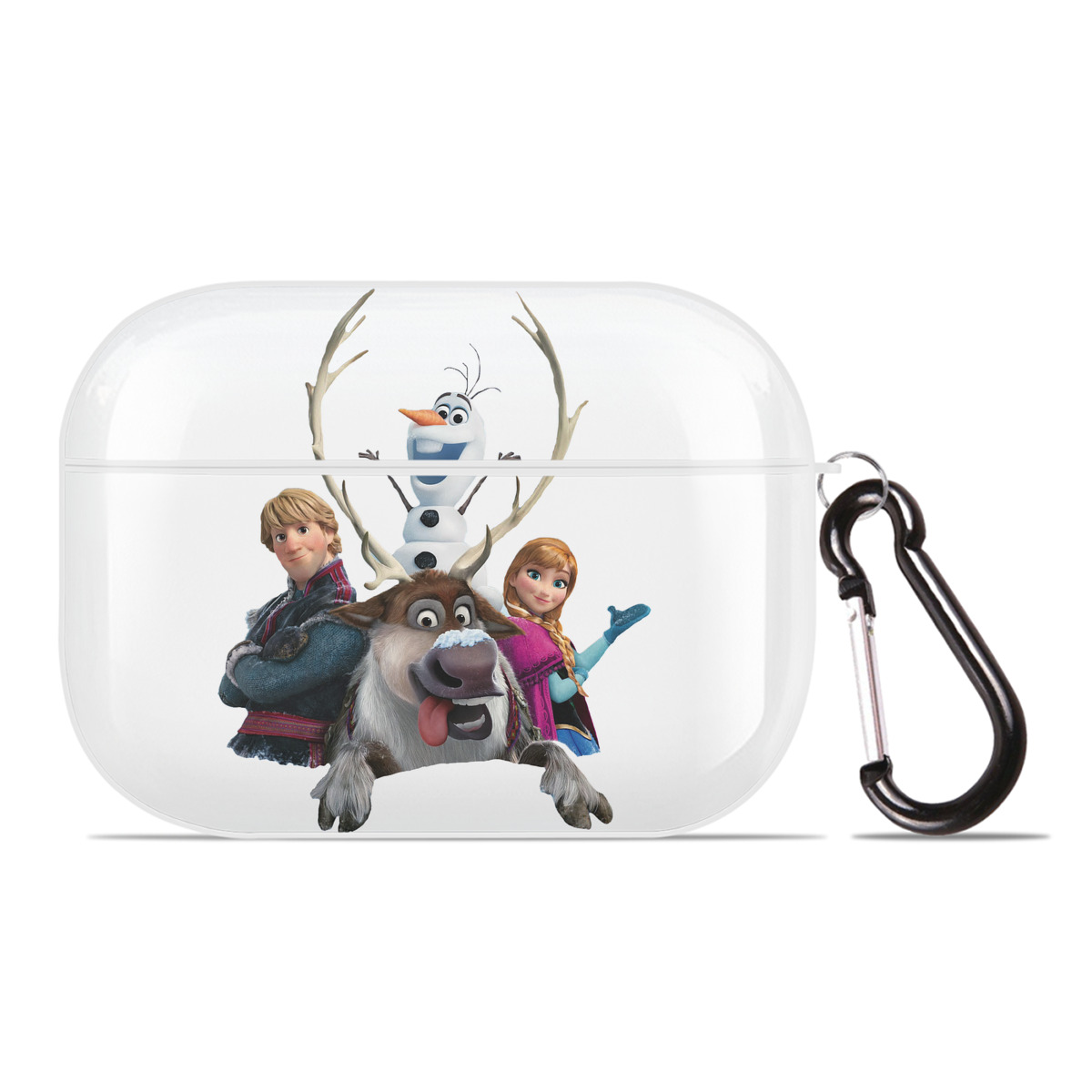 （画像用） アナと雪の女王 アンナ エルサ Frozen Anna Elsa 【AirPods Pro用】ハードシェル保護ケース 耐衝撃・防指紋・カラビナ付き商品仕様