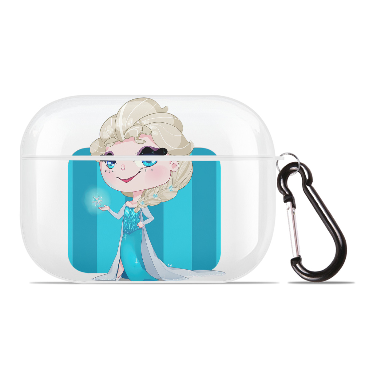 （画像用） アナと雪の女王 アンナ エルサ Frozen Anna Elsa 【AirPods Pro用】ハードシェル保護ケース 耐衝撃・防指紋・カラビナ付き商品仕様
