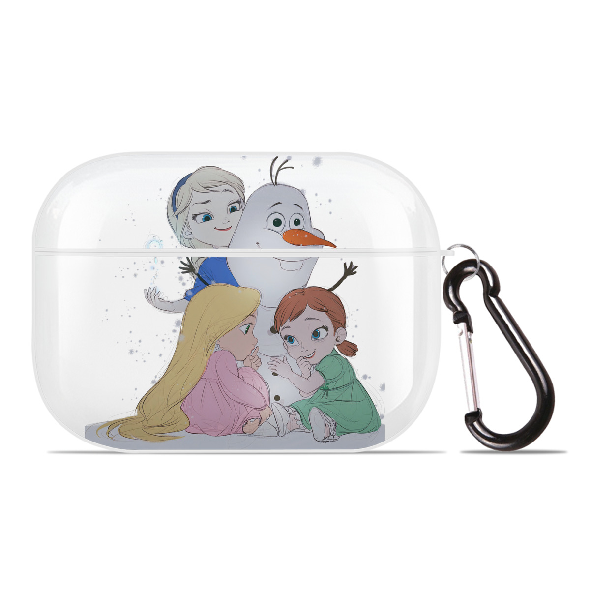 （画像用） アナと雪の女王 アンナ エルサ Frozen Anna Elsa 【AirPods Pro用】ハードシェル保護ケース 耐衝撃・防指紋・カラビナ付き商品仕様