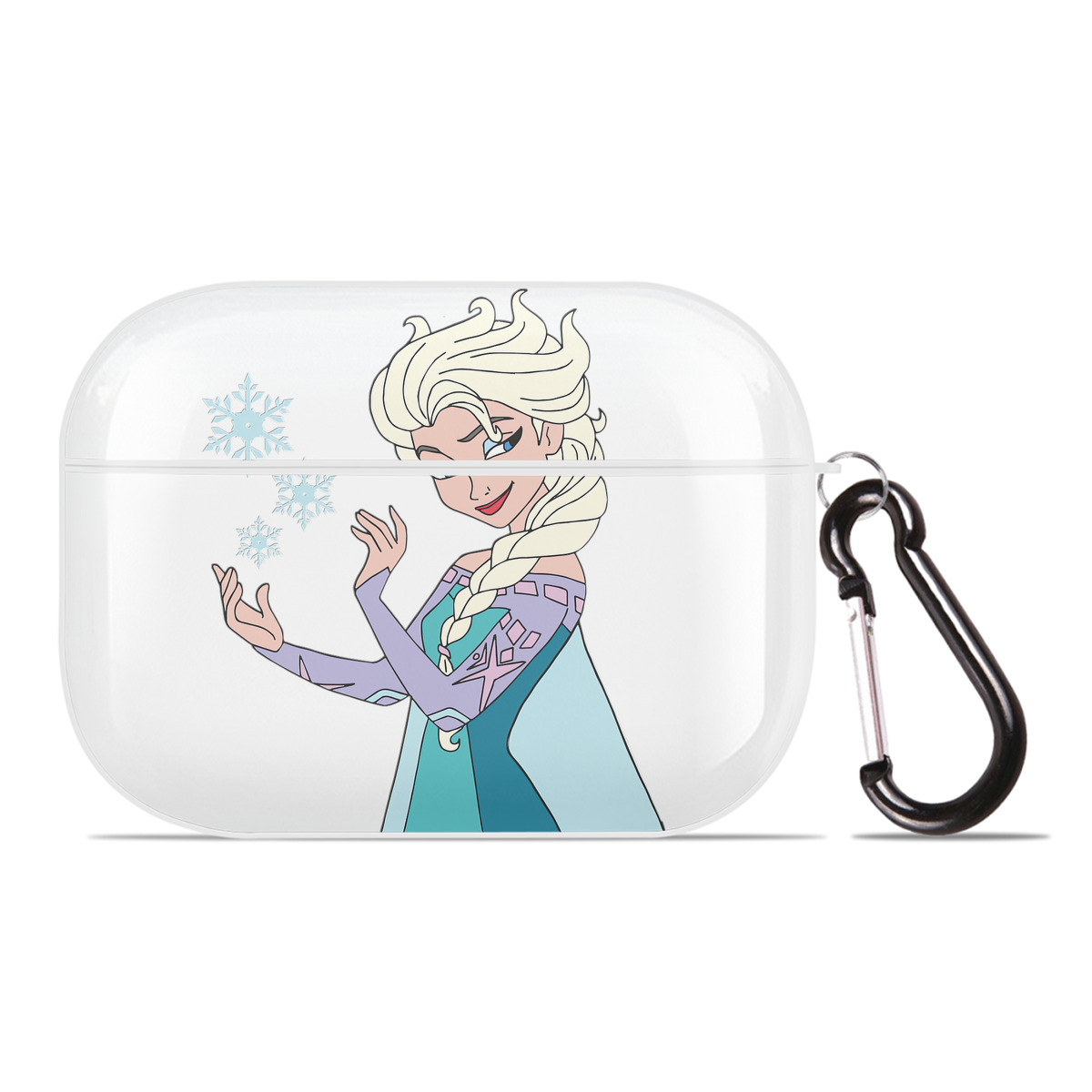 （画像用） アナと雪の女王 アンナ エルサ Frozen Anna Elsa 【AirPods Pro用】ハードシェル保護ケース 耐衝撃・防指紋・カラビナ付き商品仕様