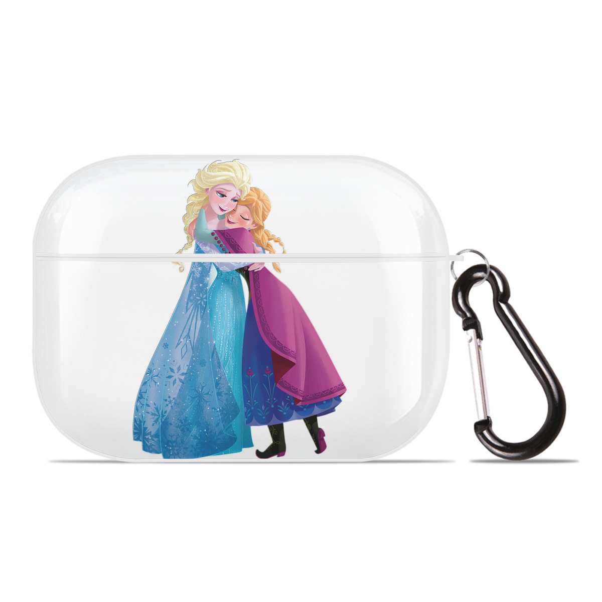 （画像用） アナと雪の女王 アンナ エルサ Frozen Anna Elsa 【AirPods Pro用】ハードシェル保護ケース 耐衝撃・防指紋・カラビナ付き商品仕様
