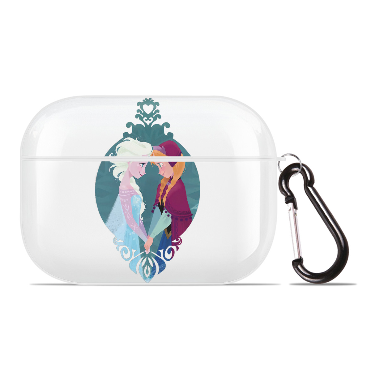 （画像用） アナと雪の女王 アンナ エルサ Frozen Anna Elsa 【AirPods Pro用】ハードシェル保護ケース 耐衝撃・防指紋・カラビナ付き商品仕様