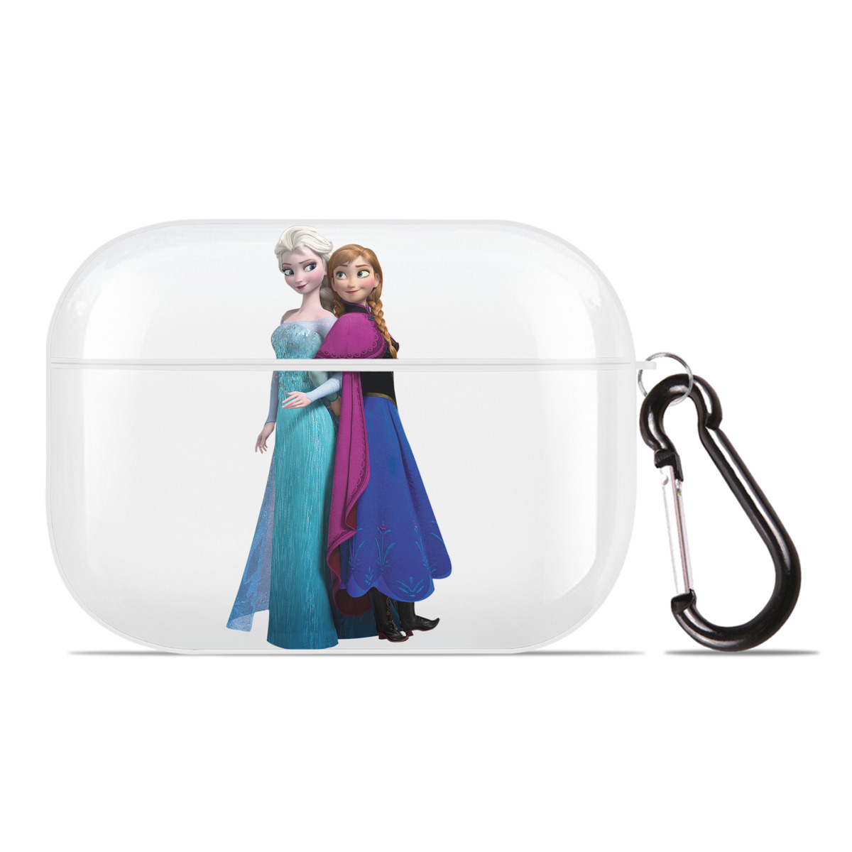 （画像用） アナと雪の女王 アンナ エルサ Frozen Anna Elsa 【AirPods Pro用】ハードシェル保護ケース 耐衝撃・防指紋・カラビナ付き商品仕様