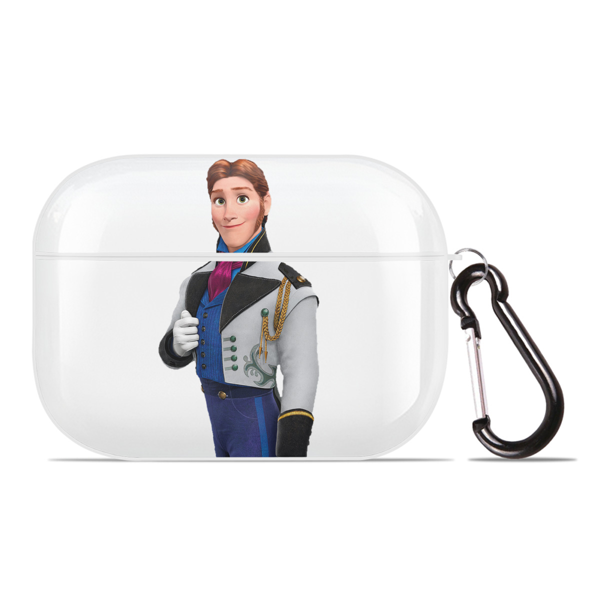 （画像用） アナと雪の女王 アンナ エルサ Frozen Anna Elsa 【AirPods Pro用】ハードシェル保護ケース 耐衝撃・防指紋・カラビナ付き商品仕様