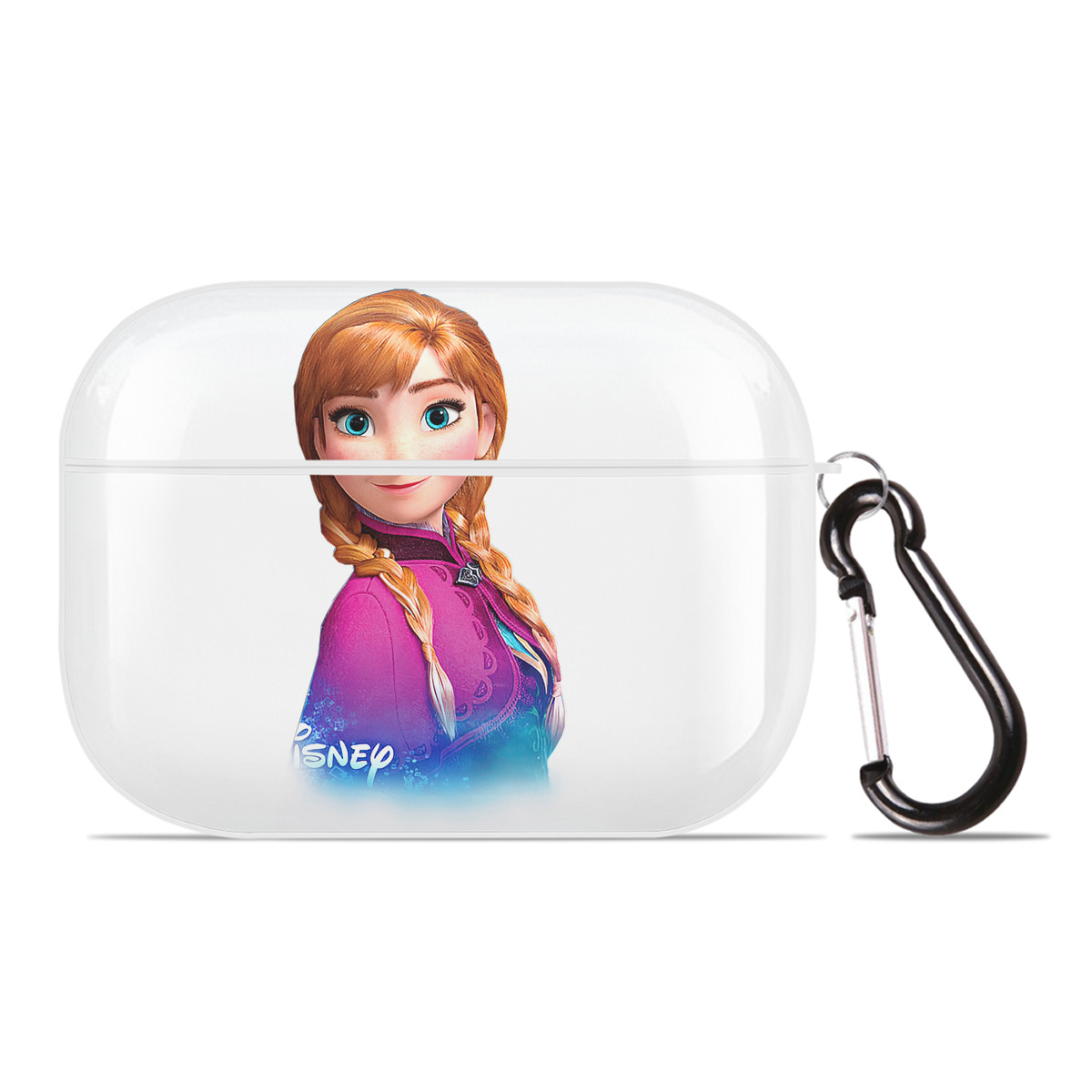 （画像用） アナと雪の女王 アンナ エルサ Frozen Anna Elsa 【AirPods Pro用】ハードシェル保護ケース 耐衝撃・防指紋・カラビナ付き商品仕様