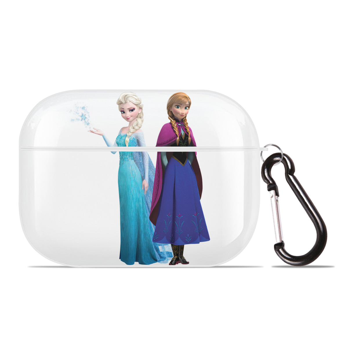 （画像用） アナと雪の女王 アンナ エルサ Frozen Anna Elsa 【AirPods Pro用】ハードシェル保護ケース 耐衝撃・防指紋・カラビナ付き商品仕様