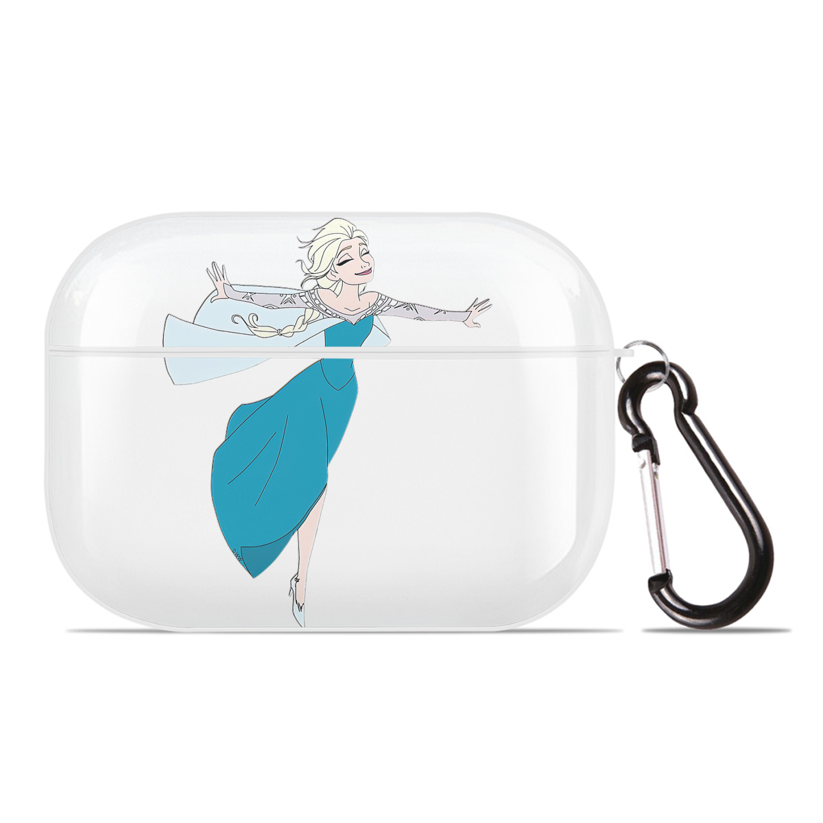 （画像用） アナと雪の女王 アンナ エルサ Frozen Anna Elsa 【AirPods Pro用】ハードシェル保護ケース 耐衝撃・防指紋・カラビナ付き商品仕様