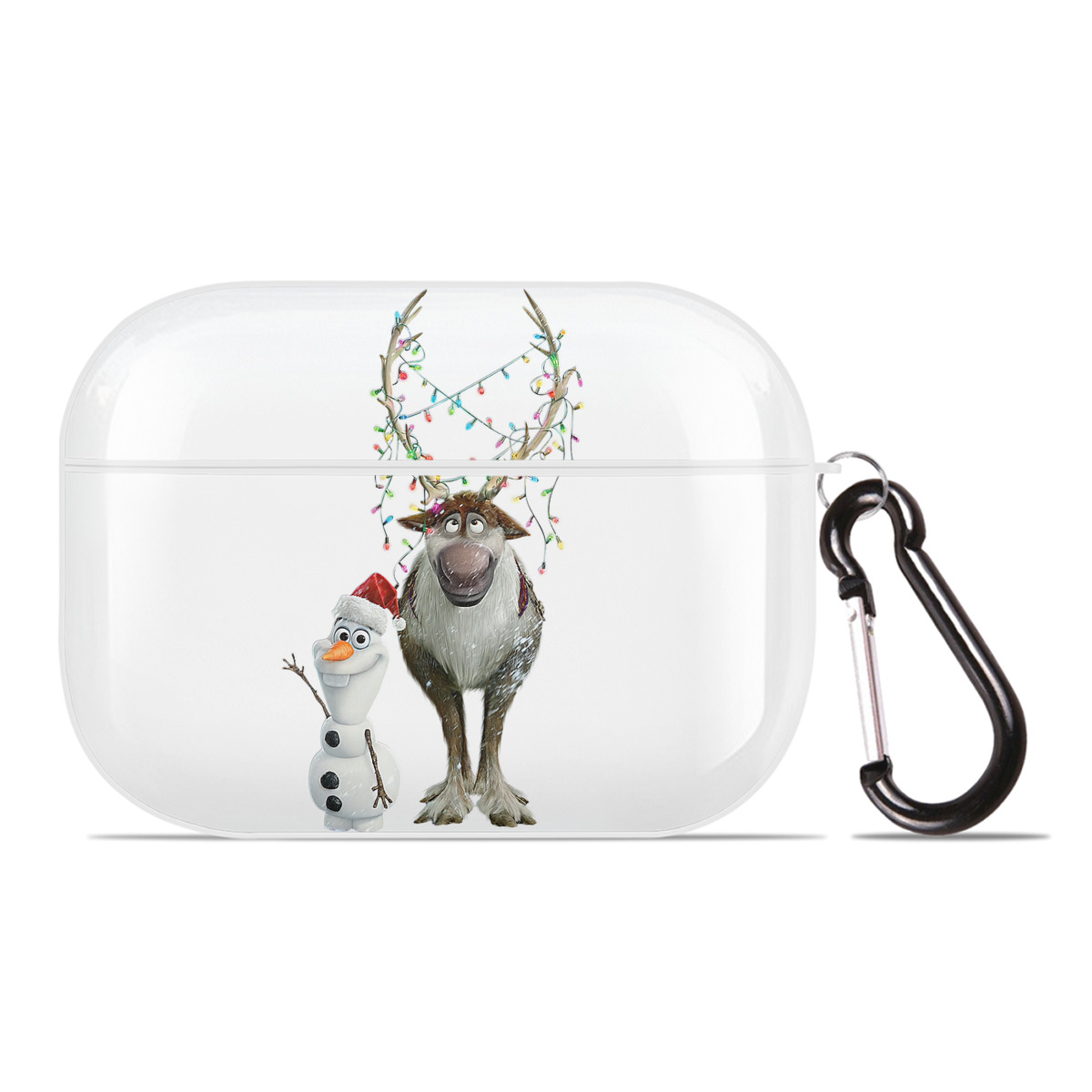 （画像用） アナと雪の女王 アンナ エルサ Frozen Anna Elsa 【AirPods Pro用】ハードシェル保護ケース 耐衝撃・防指紋・カラビナ付き商品仕様