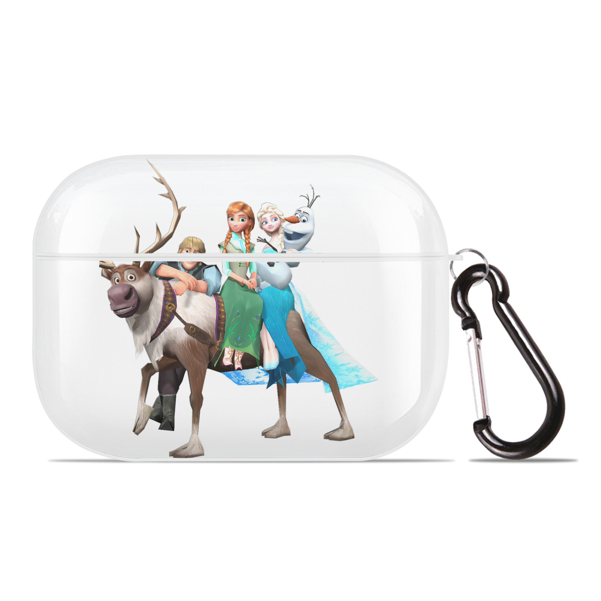 （画像用） アナと雪の女王 アンナ エルサ Frozen Anna Elsa 【AirPods Pro用】ハードシェル保護ケース 耐衝撃・防指紋・カラビナ付き商品仕様