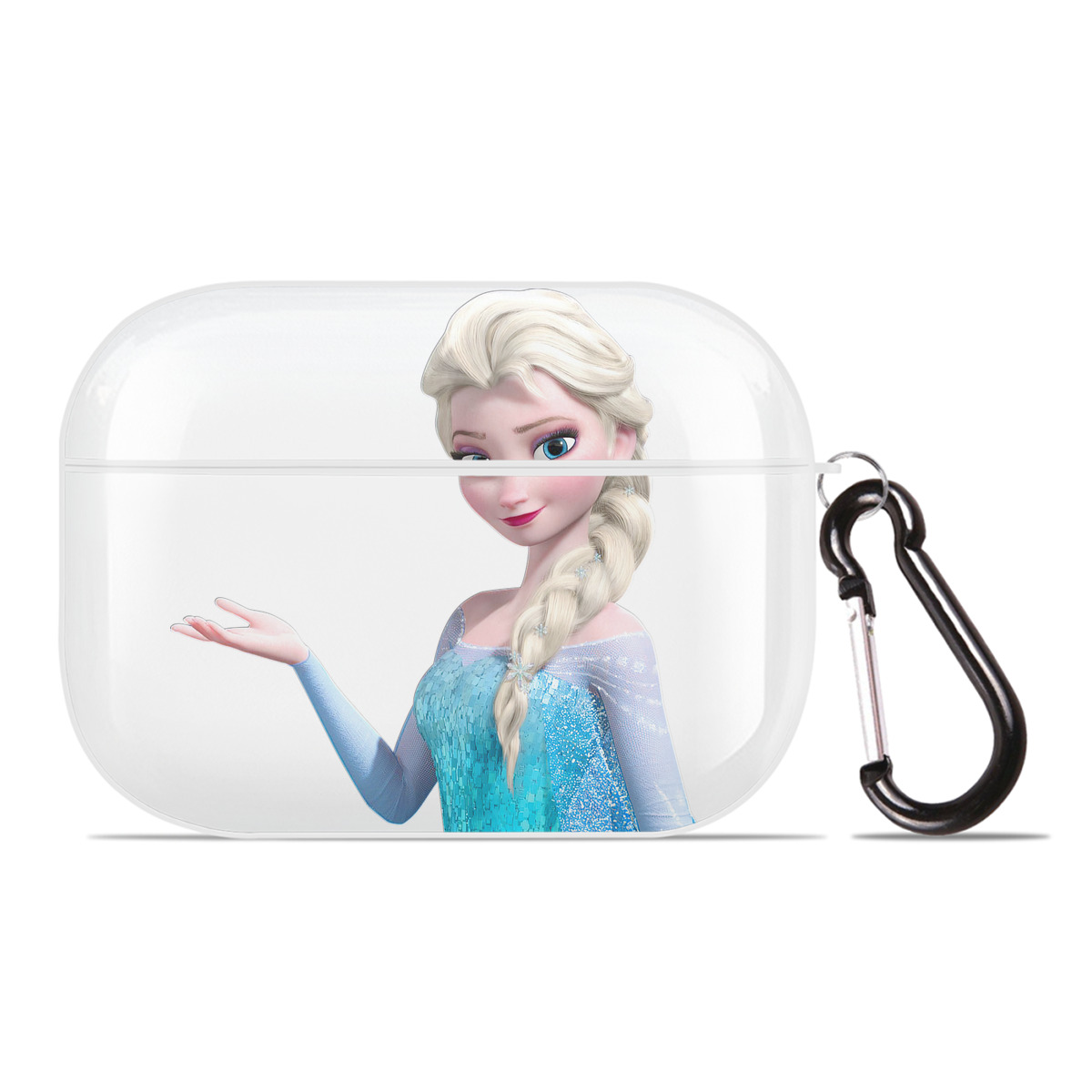 （画像用） アナと雪の女王 アンナ エルサ Frozen Anna Elsa 【AirPods Pro用】ハードシェル保護ケース 耐衝撃・防指紋・カラビナ付き商品仕様