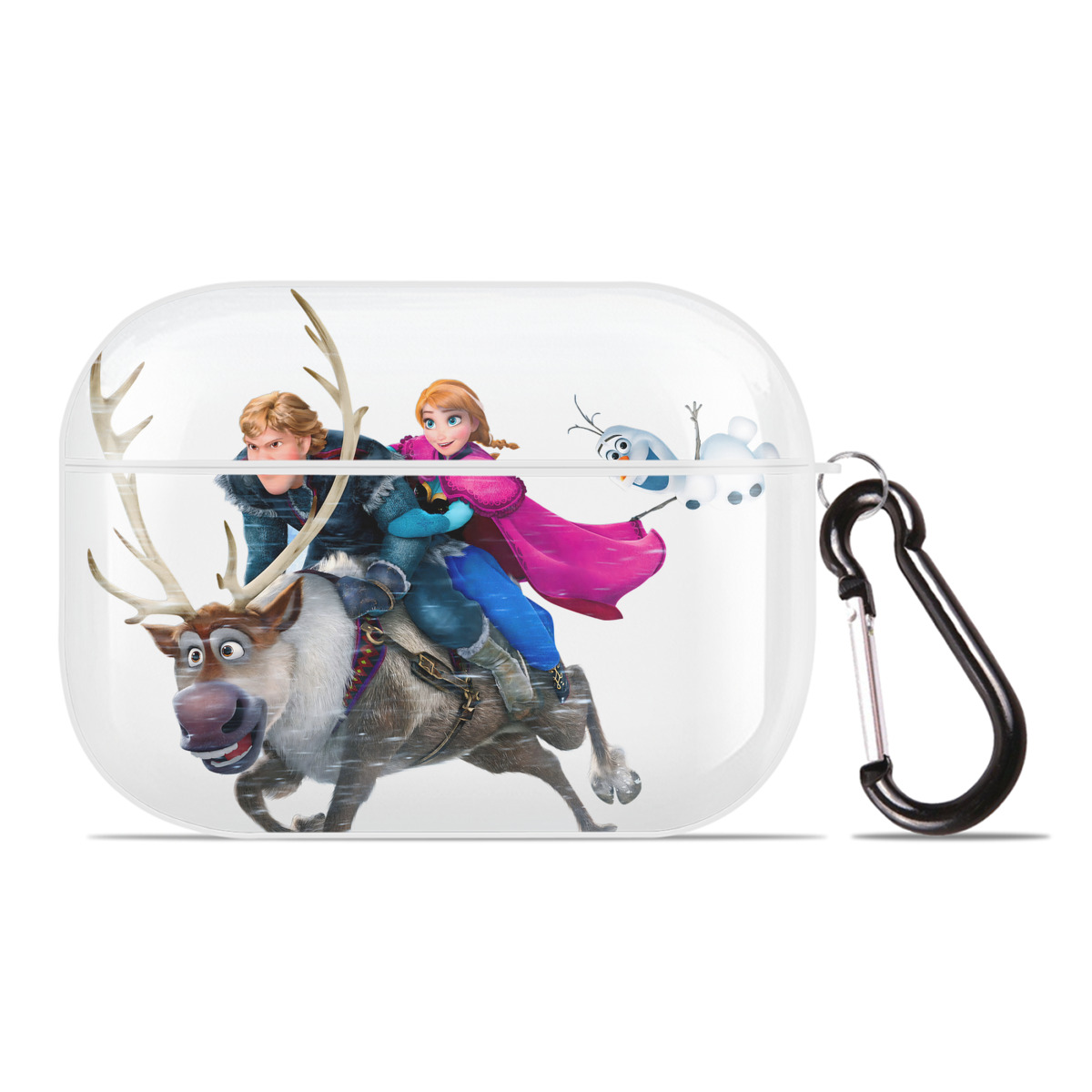 （画像用） アナと雪の女王 アンナ エルサ Frozen Anna Elsa 【AirPods Pro用】ハードシェル保護ケース 耐衝撃・防指紋・カラビナ付き商品仕様