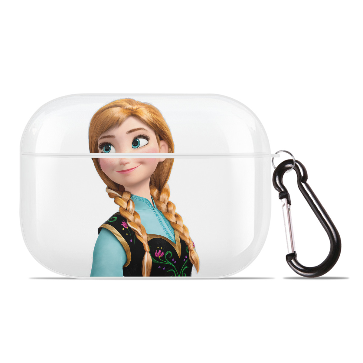 （画像用） アナと雪の女王 アンナ エルサ Frozen Anna Elsa 【AirPods Pro用】ハードシェル保護ケース 耐衝撃・防指紋・カラビナ付き商品仕様