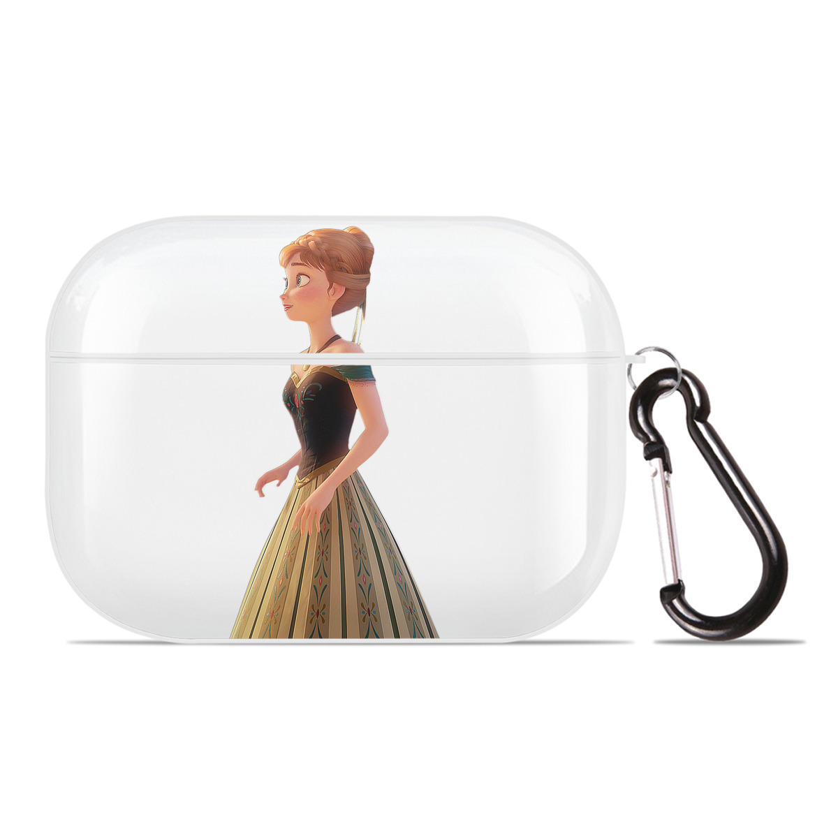 （画像用） アナと雪の女王 アンナ エルサ Frozen Anna Elsa 【AirPods Pro用】ハードシェル保護ケース 耐衝撃・防指紋・カラビナ付き商品仕様