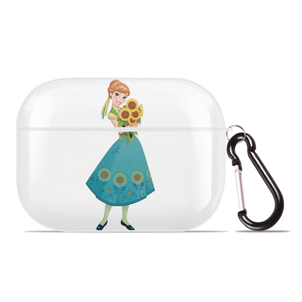 （画像用） アナと雪の女王 アンナ エルサ Frozen Anna Elsa 【AirPods Pro用】ハードシェル保護ケース 耐衝撃・防指紋・カラビナ付き商品仕様